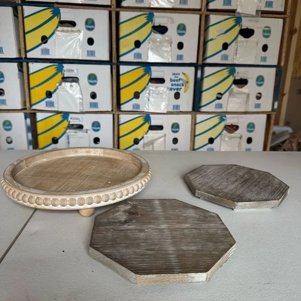 New Wooden Display Stand and Coasters